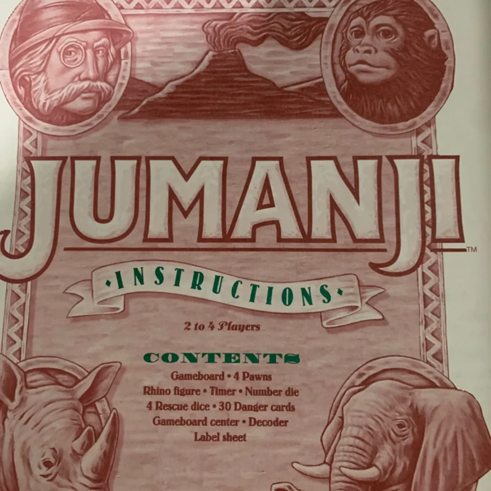 1995 Jumanji Board Game